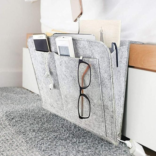 Bedside Caddy Essentials Pocket Hanging Storage Organizer